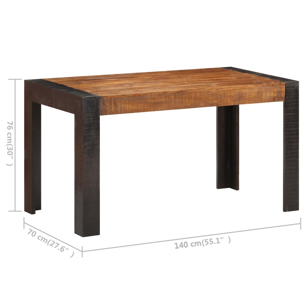 Blagovaonski stol 140x70x76 cm od masivnog grubog drva manga