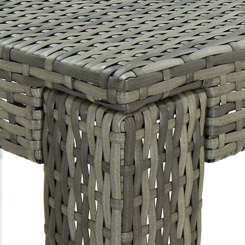 Vrtni barski stol sivi 100 x 60,5 x 110,5 cm od poliratana