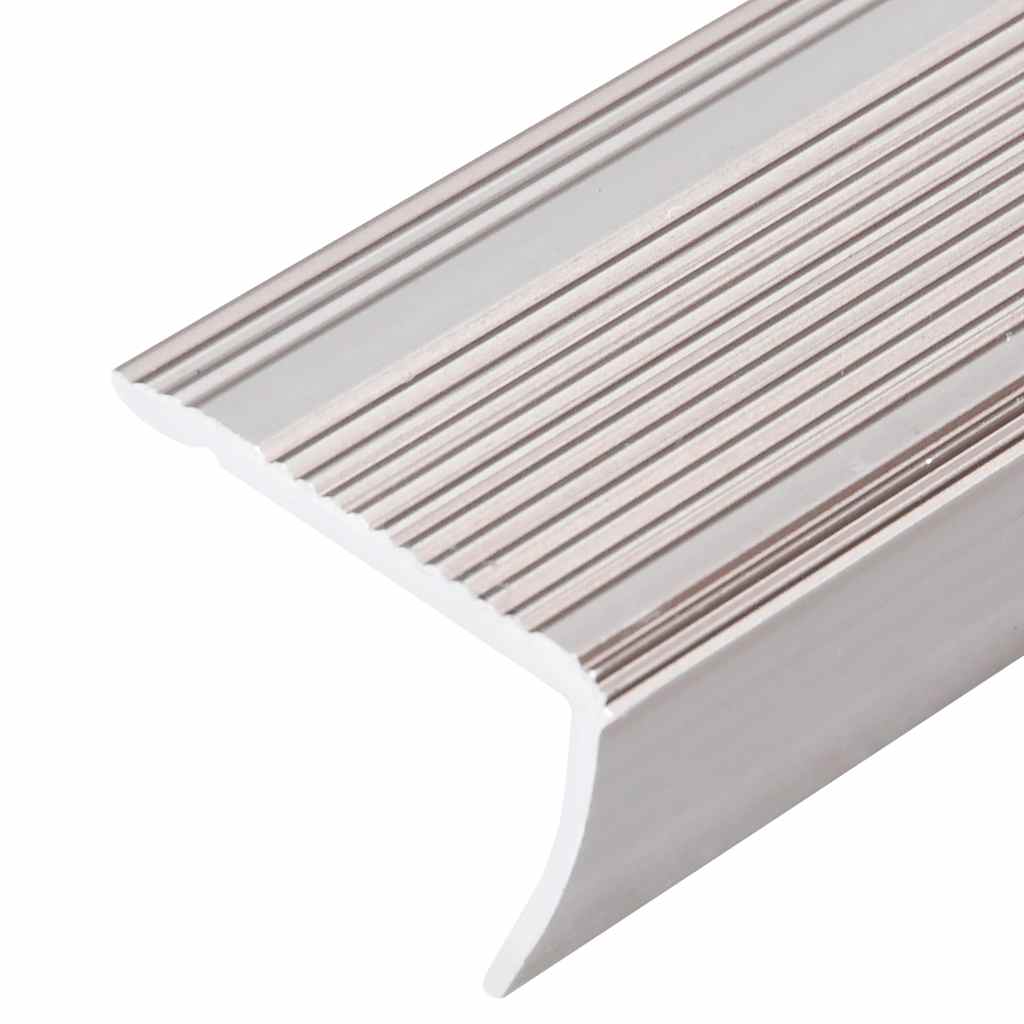 Rubnjaci za stepenice L-oblika 15 kom aluminijski 90 cm bež