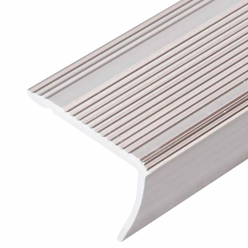 Rubnjaci za stepenice L-oblika 5 kom aluminijski 100 cm bež