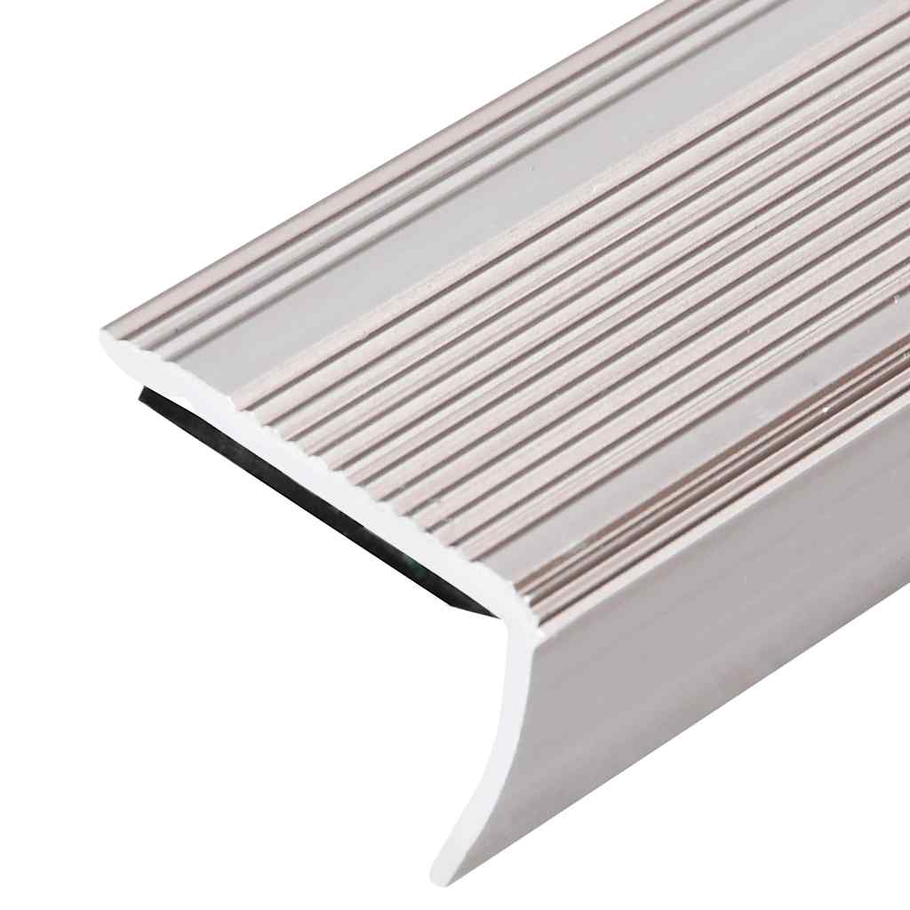 Rubnjaci za stepenice L-oblika 5 kom aluminijski 100 cm bež