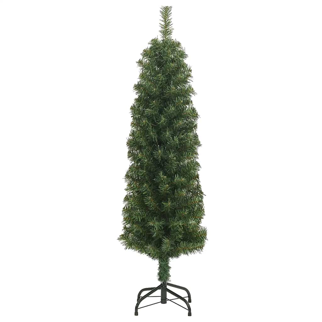 Tanko umjetno božićno drvce sa stalkom zeleno 150 cm PVC