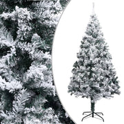 Umjetno božićno drvce sa snijegom zeleno 210 cm PVC