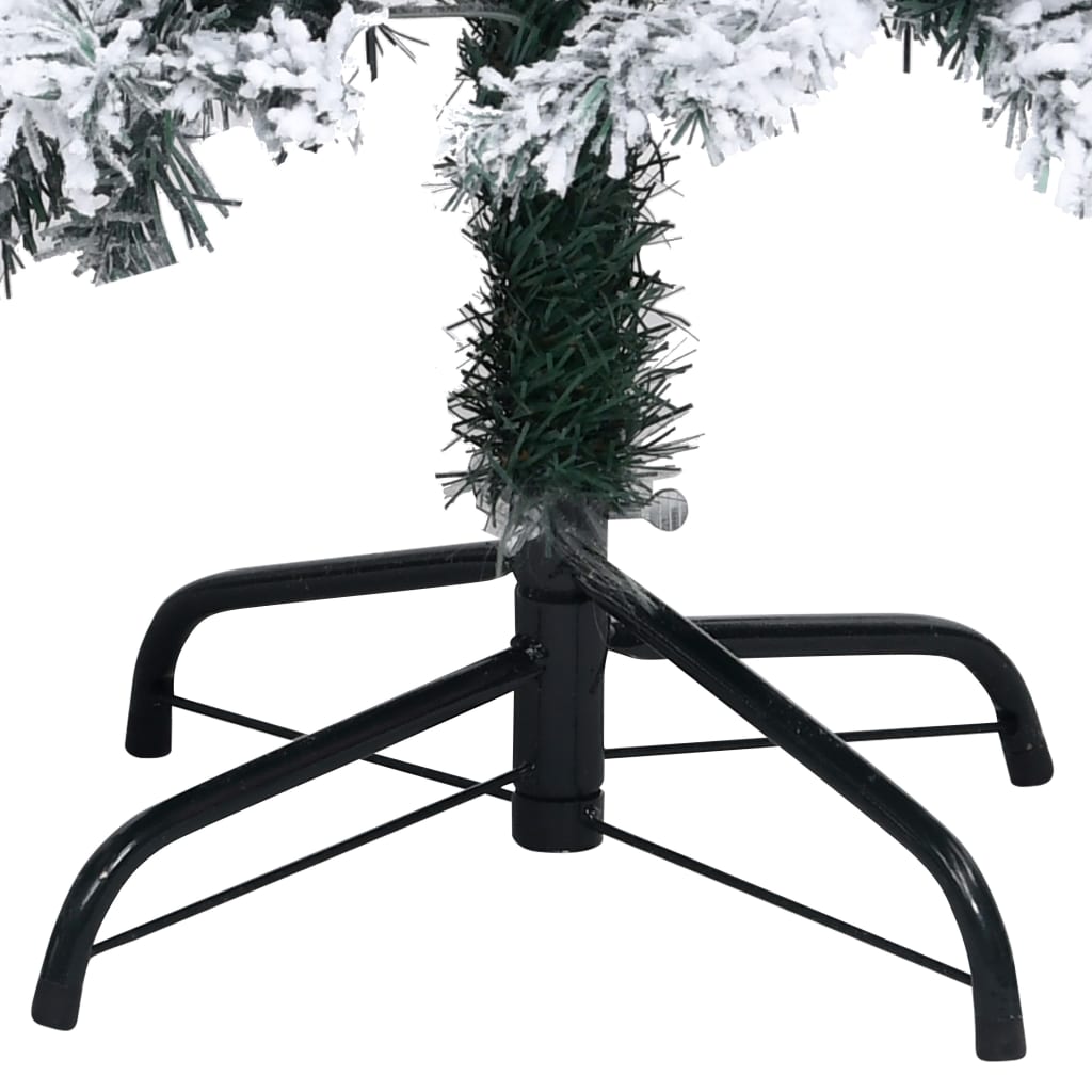Umjetno božićno drvce sa snijegom zeleno 210 cm PVC