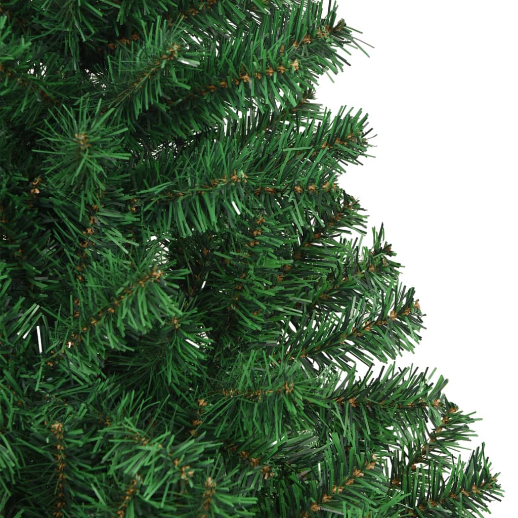 Umjetno božićno drvce s gustim granama zeleno 180 cm PVC