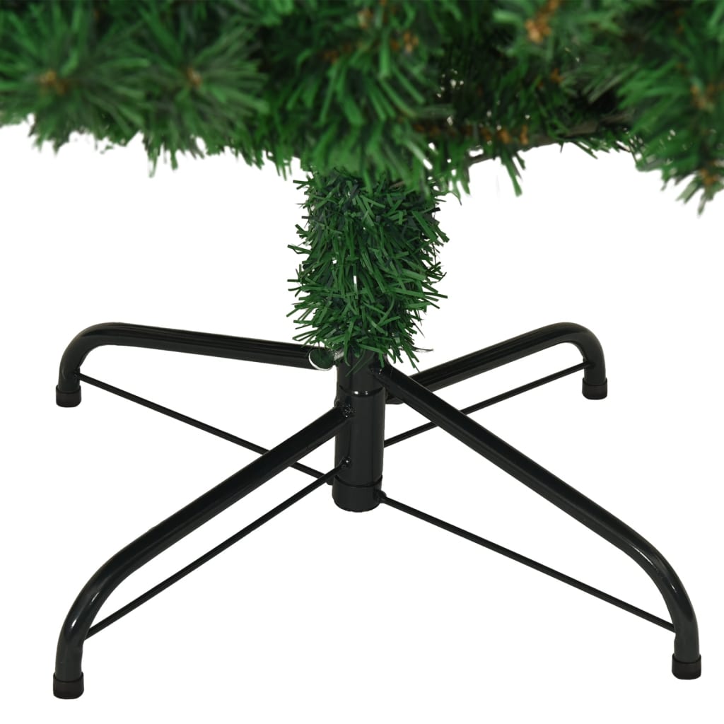 Umjetno božićno drvce s gustim granama zeleno 180 cm PVC