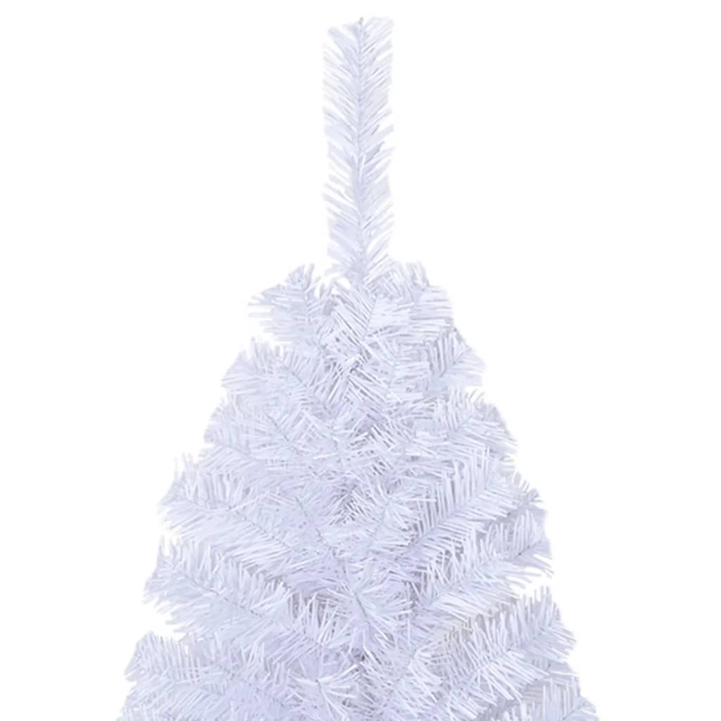 Umjetno božićno drvce s gustim granama bijelo 240 cm PVC