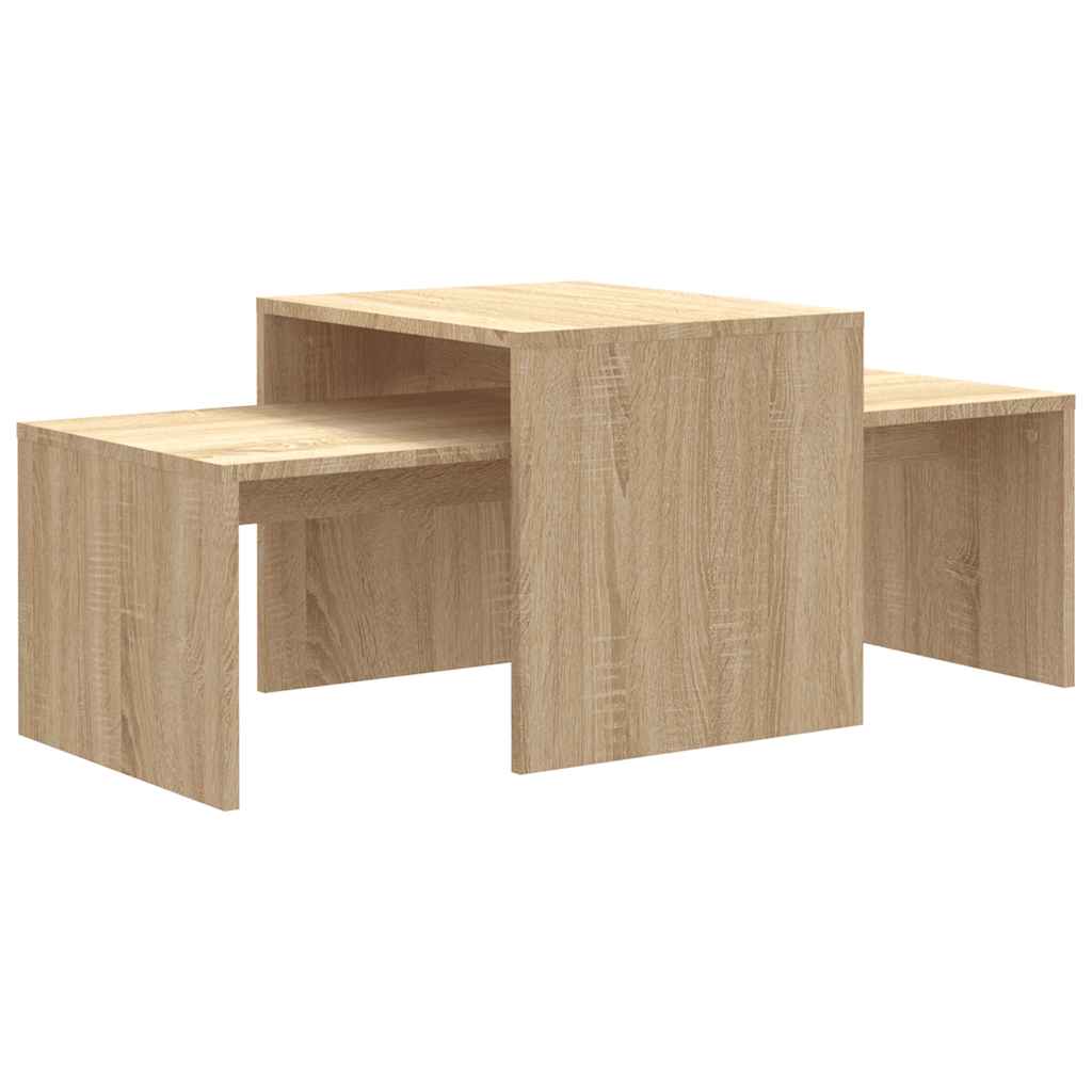 Set stolića za kavu boja hrasta sonome 100 x 48 x 40 cm drvena
