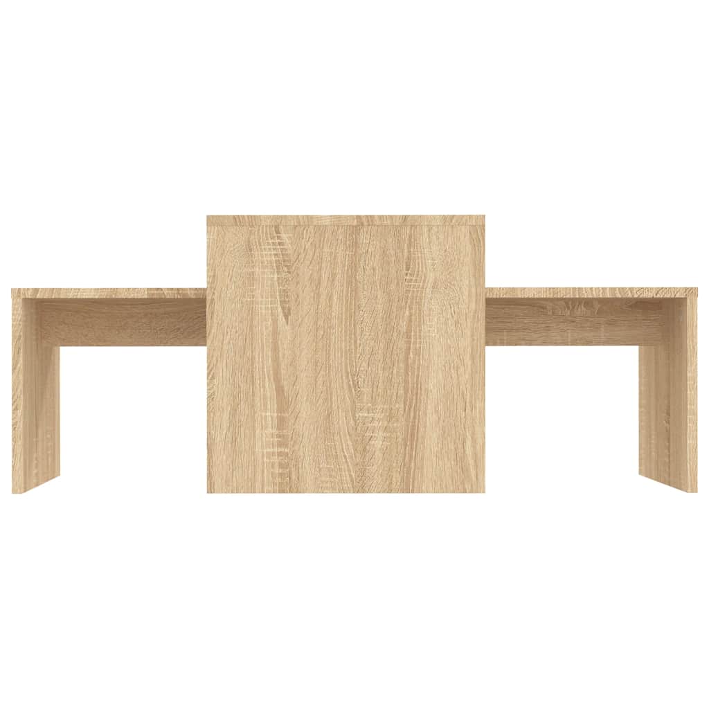 Set stolića za kavu boja hrasta sonome 100 x 48 x 40 cm drvena