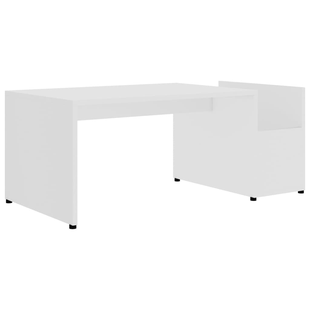 Stolić za kavu bijeli 90 x 45 x 35 cm konstruirano drvo