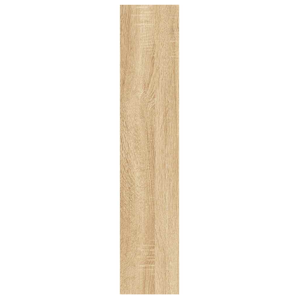 Zidna polica boja hrasta 90 x 16 x 78 cm konstruirano drvo