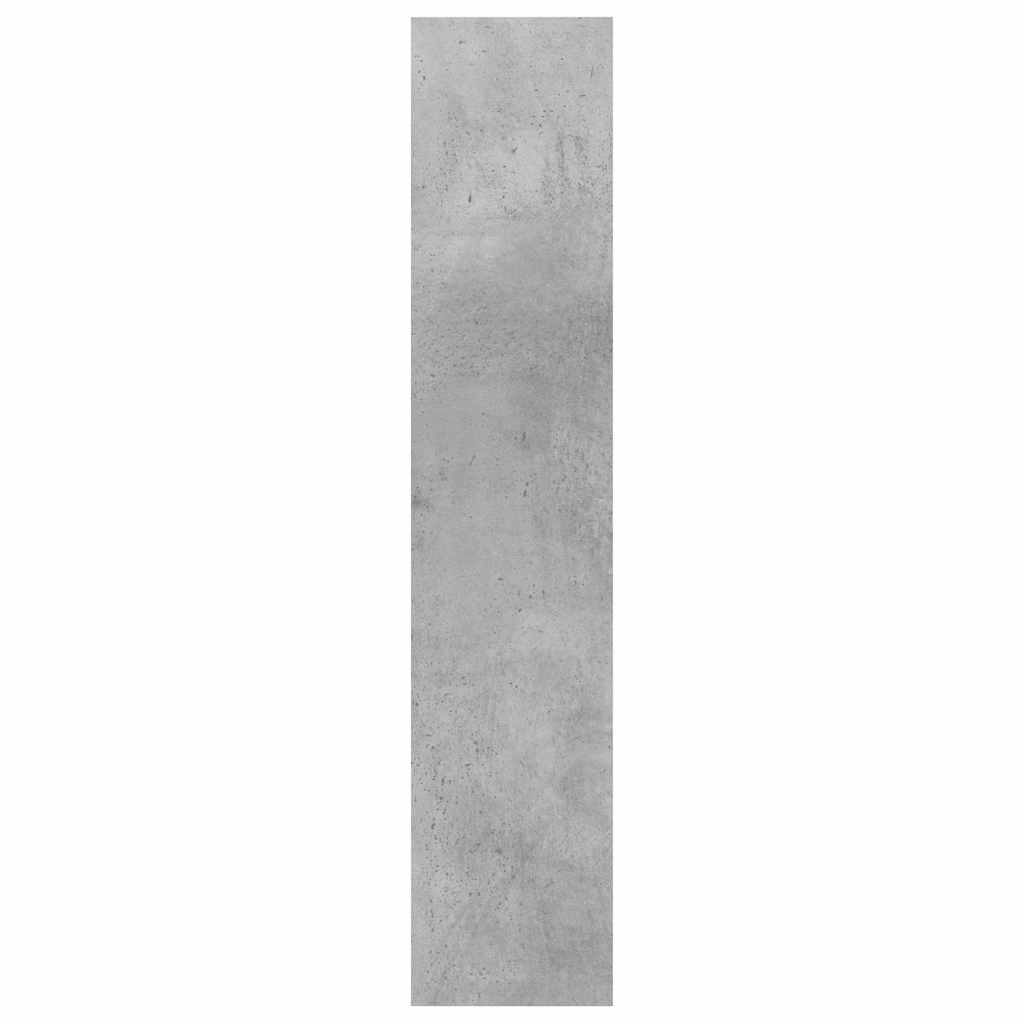 Zidna polica siva boja betona 90 x 16 x 78 cm konstruirano drvo