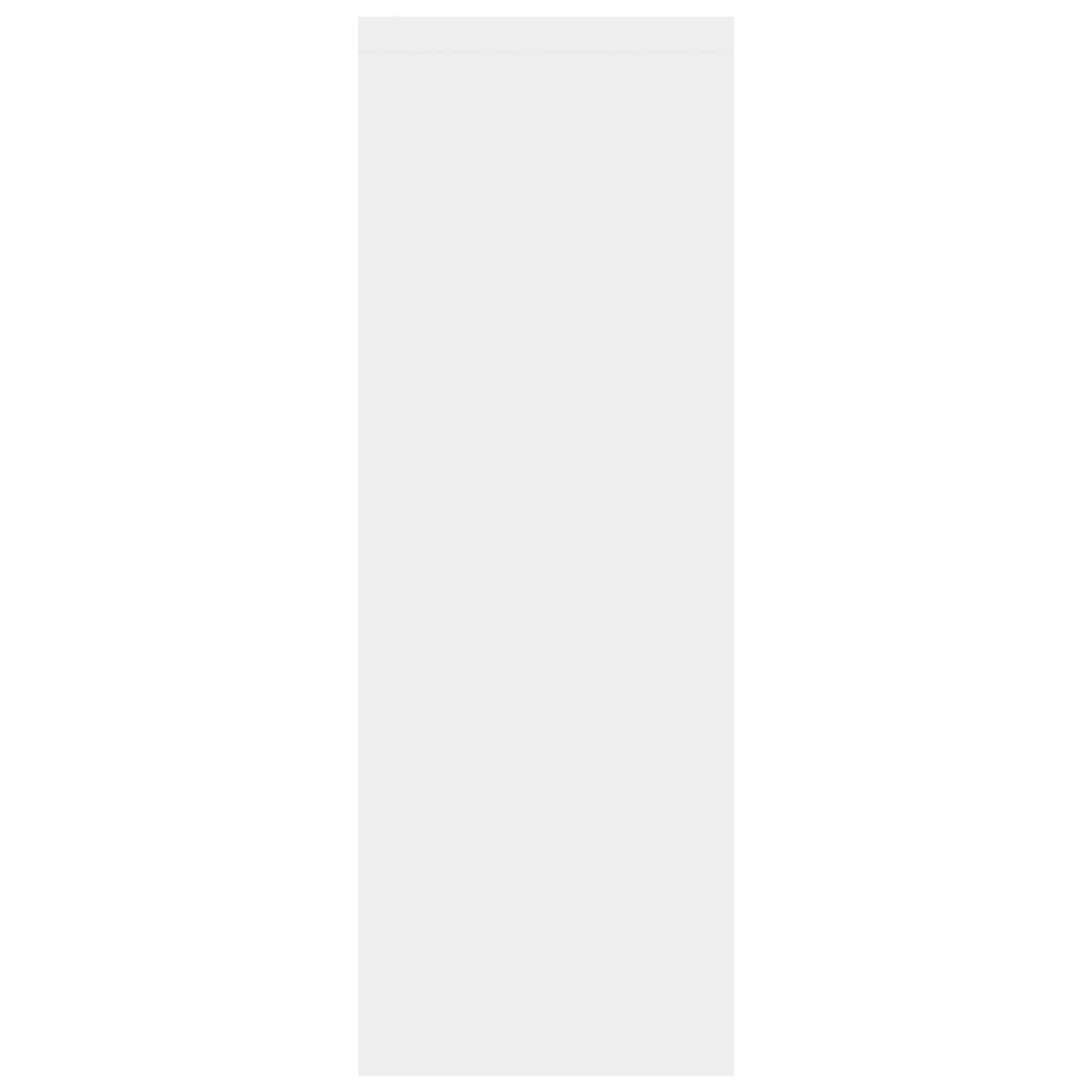 Zidna polica bijela 45,1 x 16 x 45,1 cm konstruirano drvo