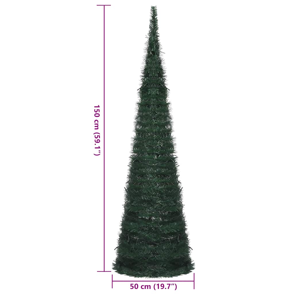 Prigodno osvijetljeno umjetno božićno drvce zeleno 150 cm