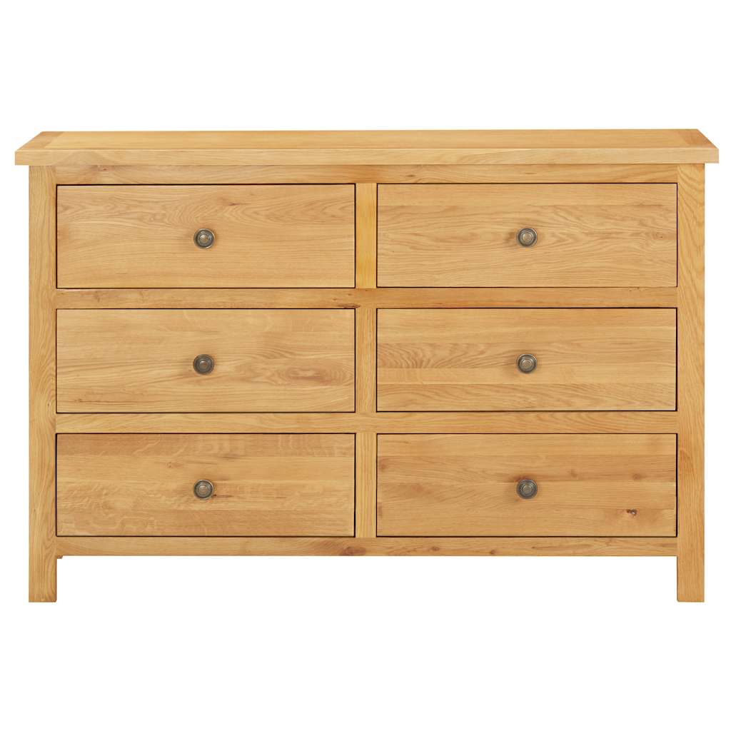 Komoda s ladicama 105 x 33,5 x 73 cm od masivne hrastovine