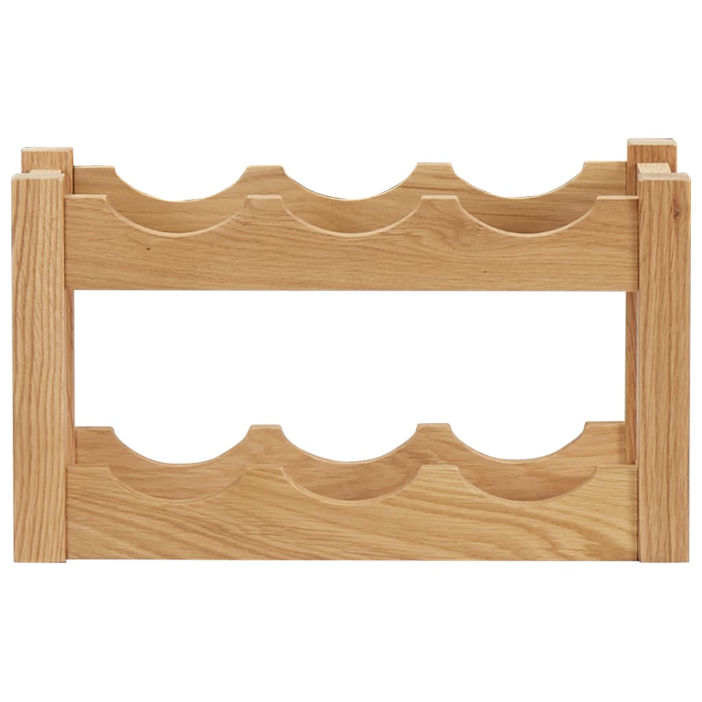 Stalak za vino za 6 boca 37 x 21 x 21 cm od masivne hrastovine