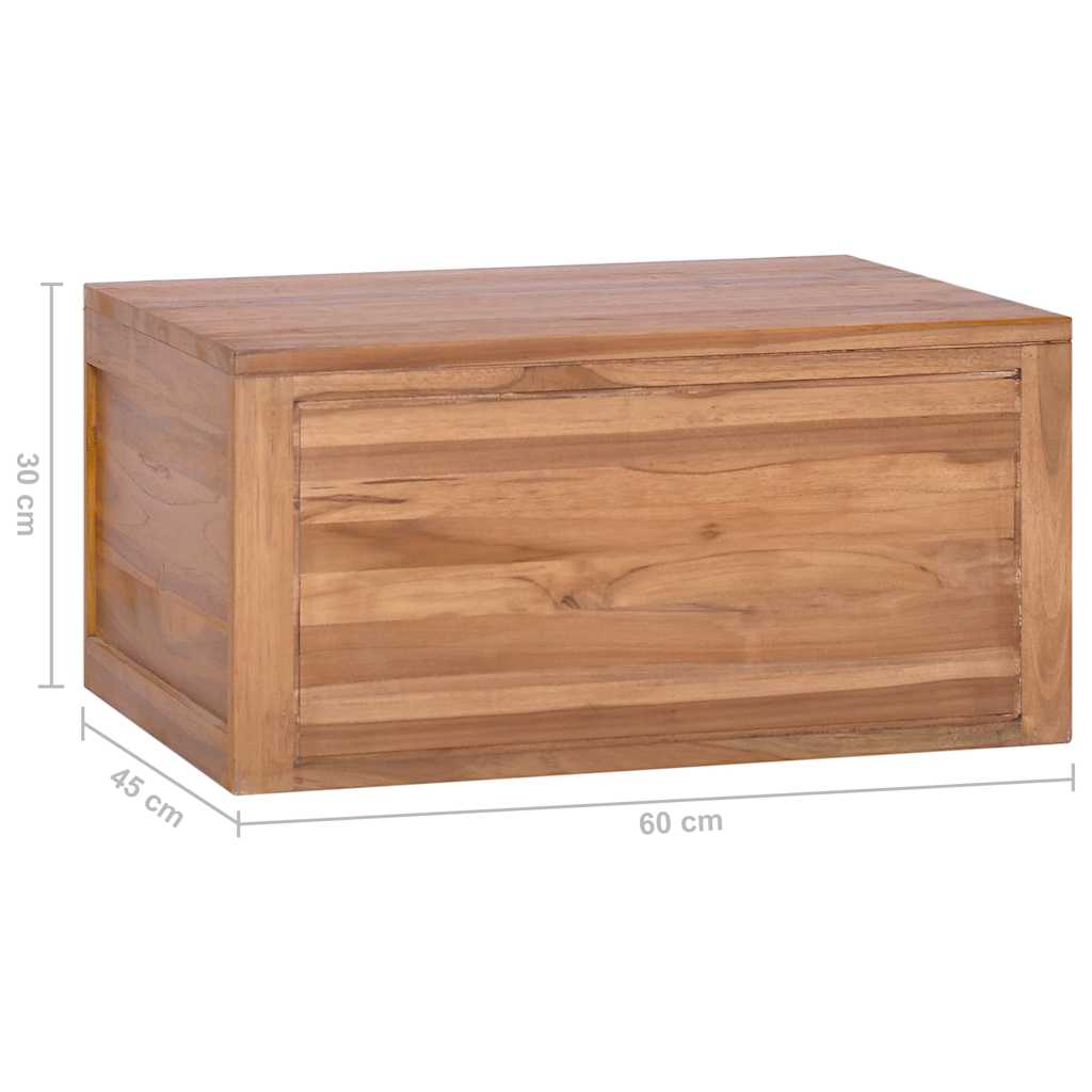 Zidni kupaonski ormarić 60 x 45 x 30 cm od masivne tikovine