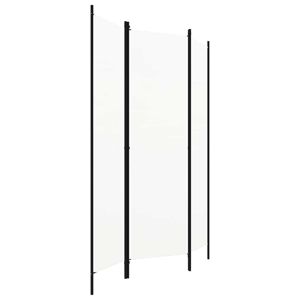 Sobna pregrada s 3 panela bijela 150 x 180 cm