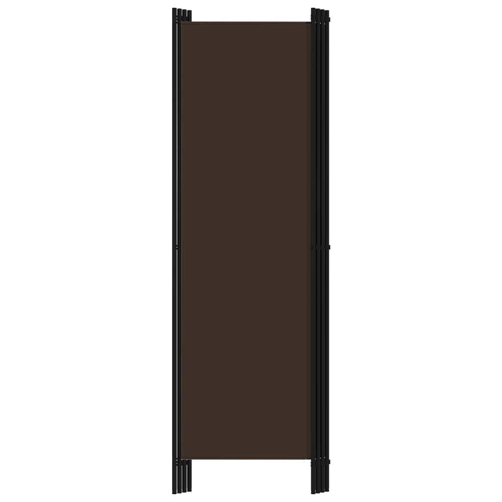 Sobna pregrada s 4 panela smeđa 200 x 180 cm