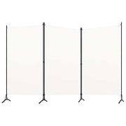 Sobna pregrada s 3 panela bijela 260 x 180 cm od tkanine