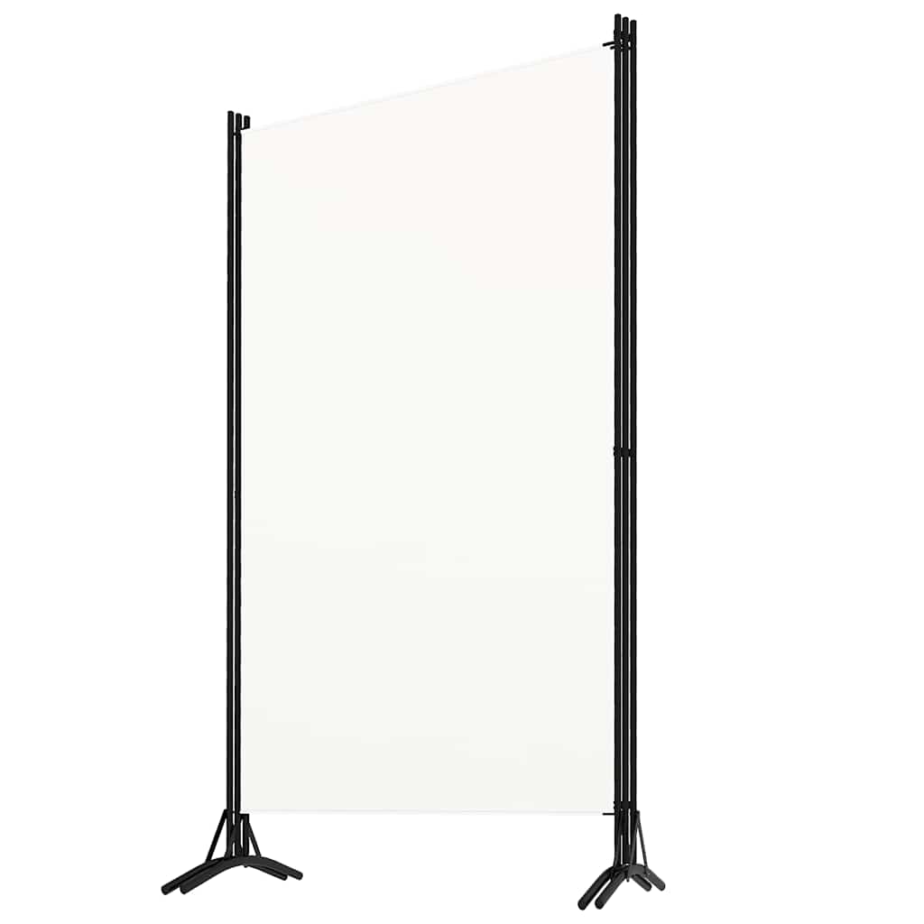 Sobna pregrada s 3 panela bijela 260 x 180 cm od tkanine
