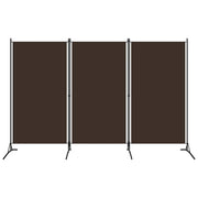 Sobna pregrada s 3 panela smeđa 260 x 180 cm