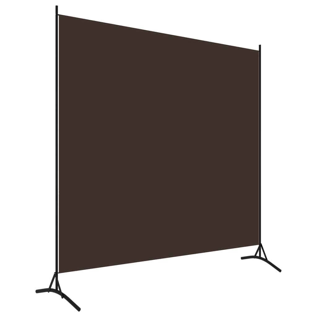 Sobna pregrada smeđa 175 x 180 cm od tkanine