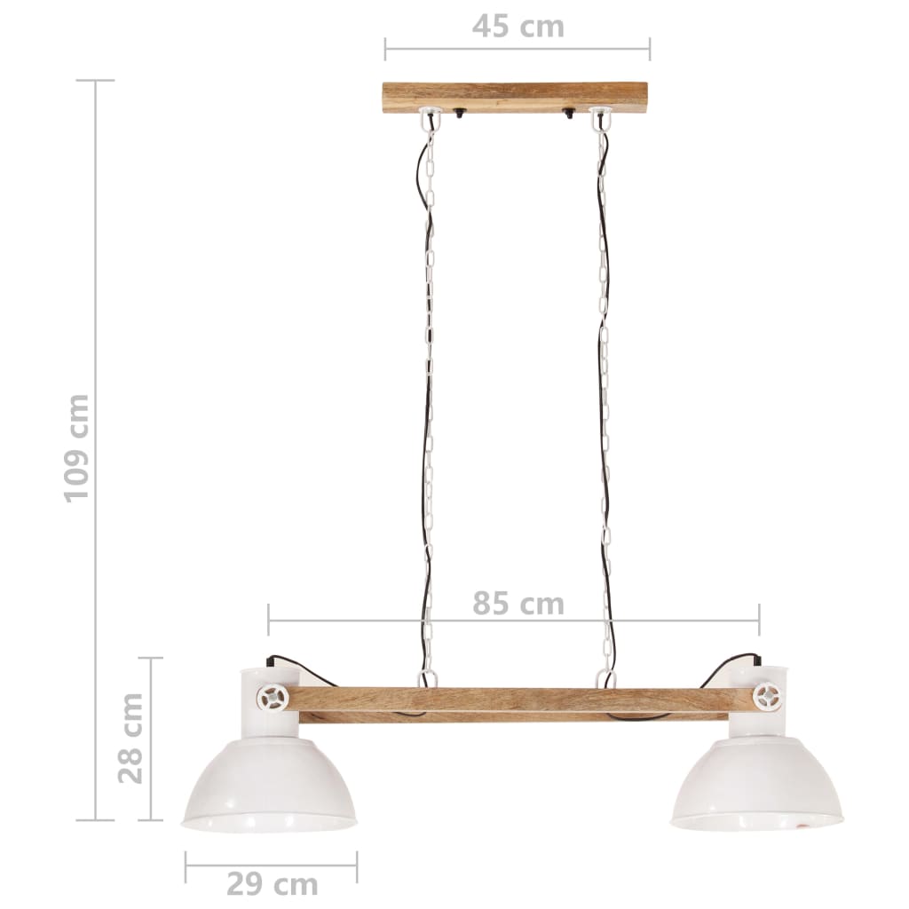 Industrijska viseća svjetiljka 25 W bijela 109 cm E27