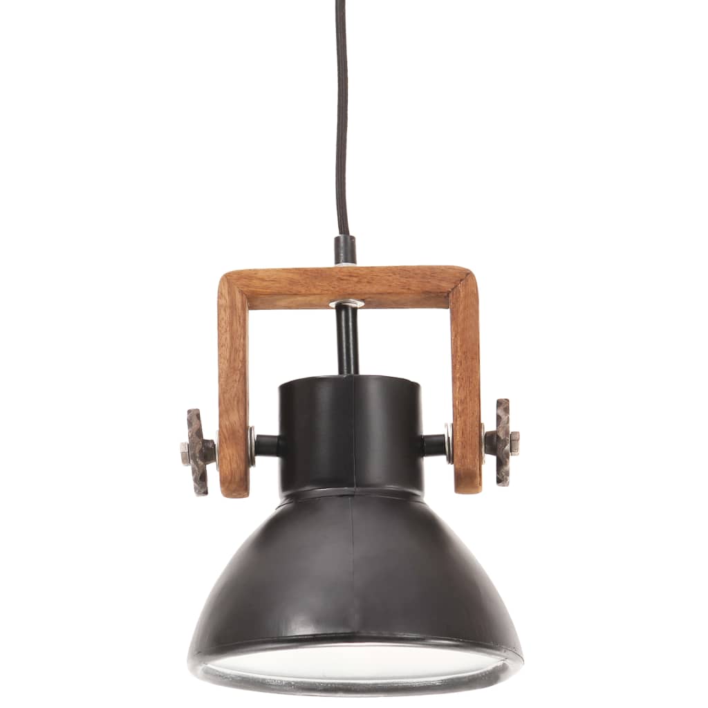 Industrijska viseća svjetiljka 25 W crna okrugla 19 cm E27