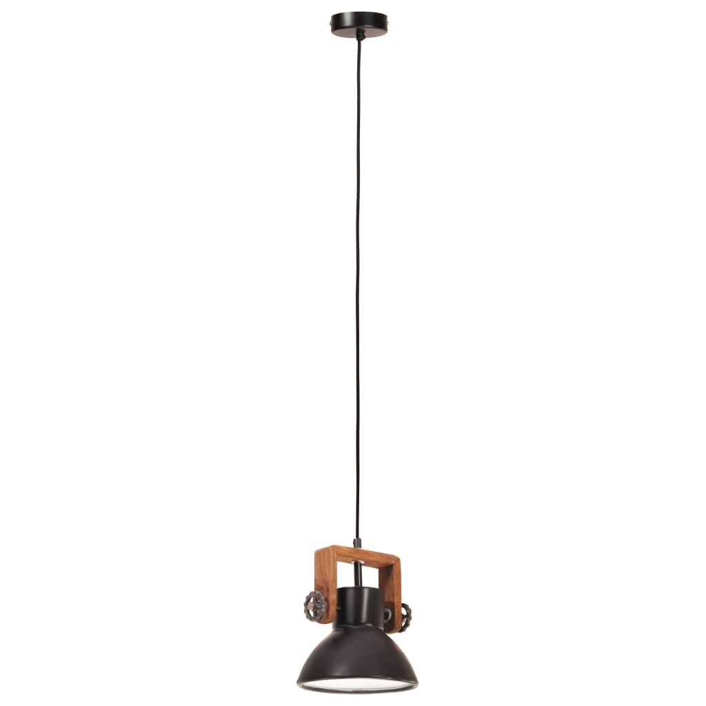 Industrijska viseća svjetiljka 25 W crna okrugla 19 cm E27