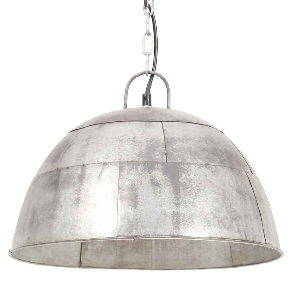 Industrijska viseća svjetiljka 25 W srebrna okrugla 41 cm E27
