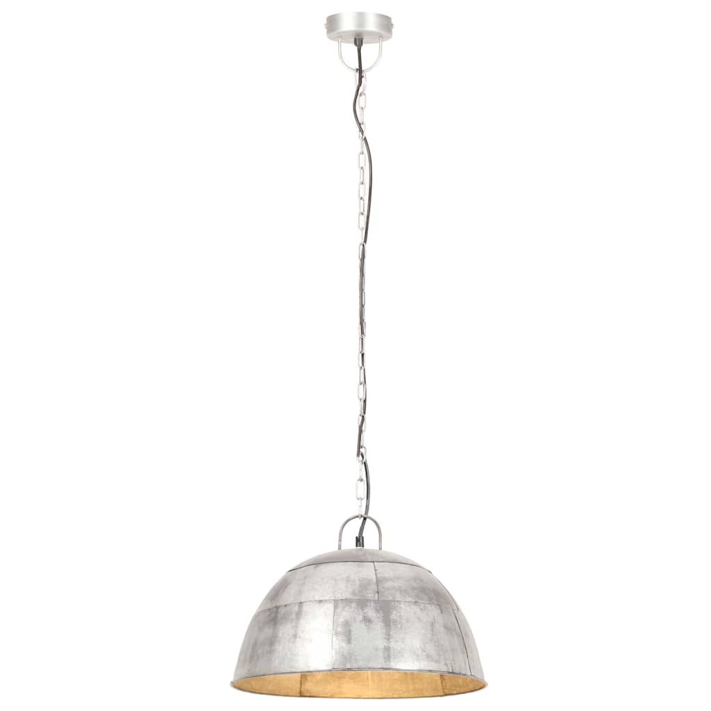 Industrijska viseća svjetiljka 25 W srebrna okrugla 41 cm E27
