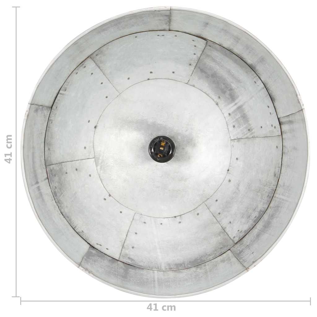 Industrijska viseća svjetiljka 25 W srebrna okrugla 41 cm E27