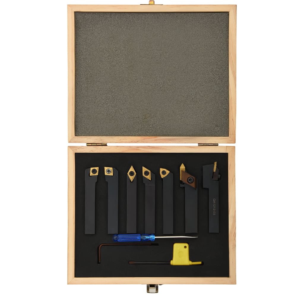 12-dijelni set izmjenjivih alata za tokarenje 12 x 12 mm 80 mm