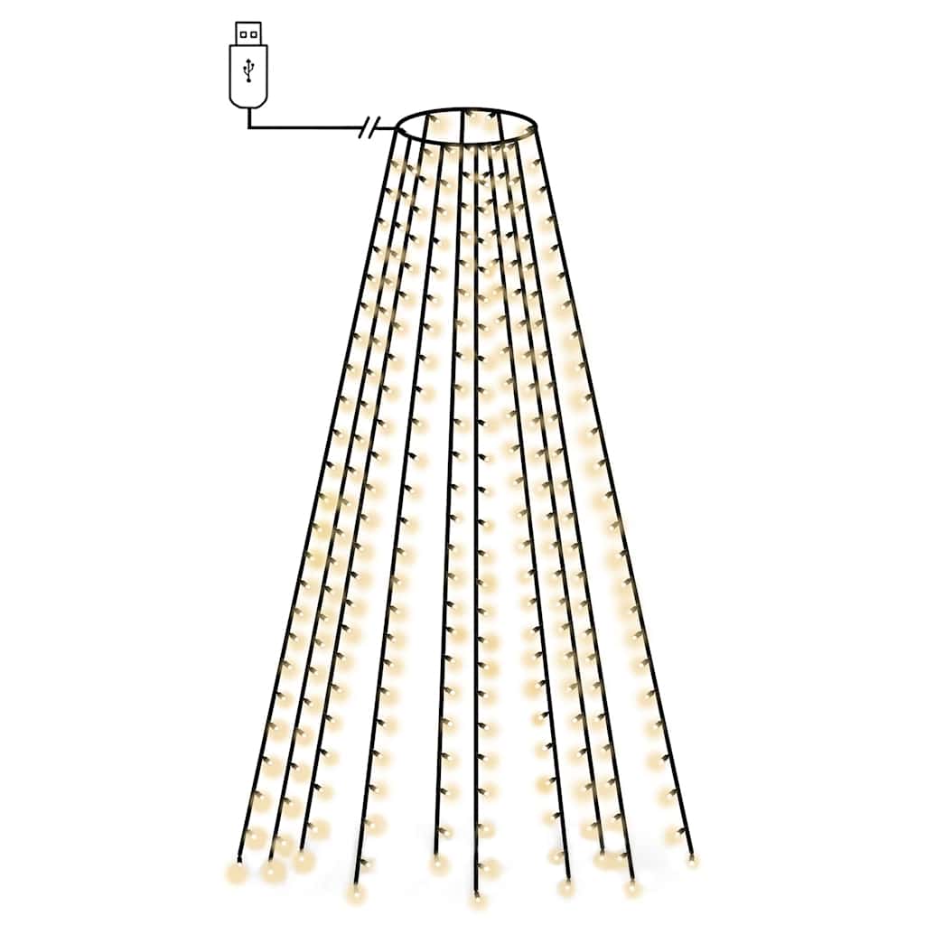 Mrežasta rasvjeta za božićno drvce s 250 LED žarulja 250 cm