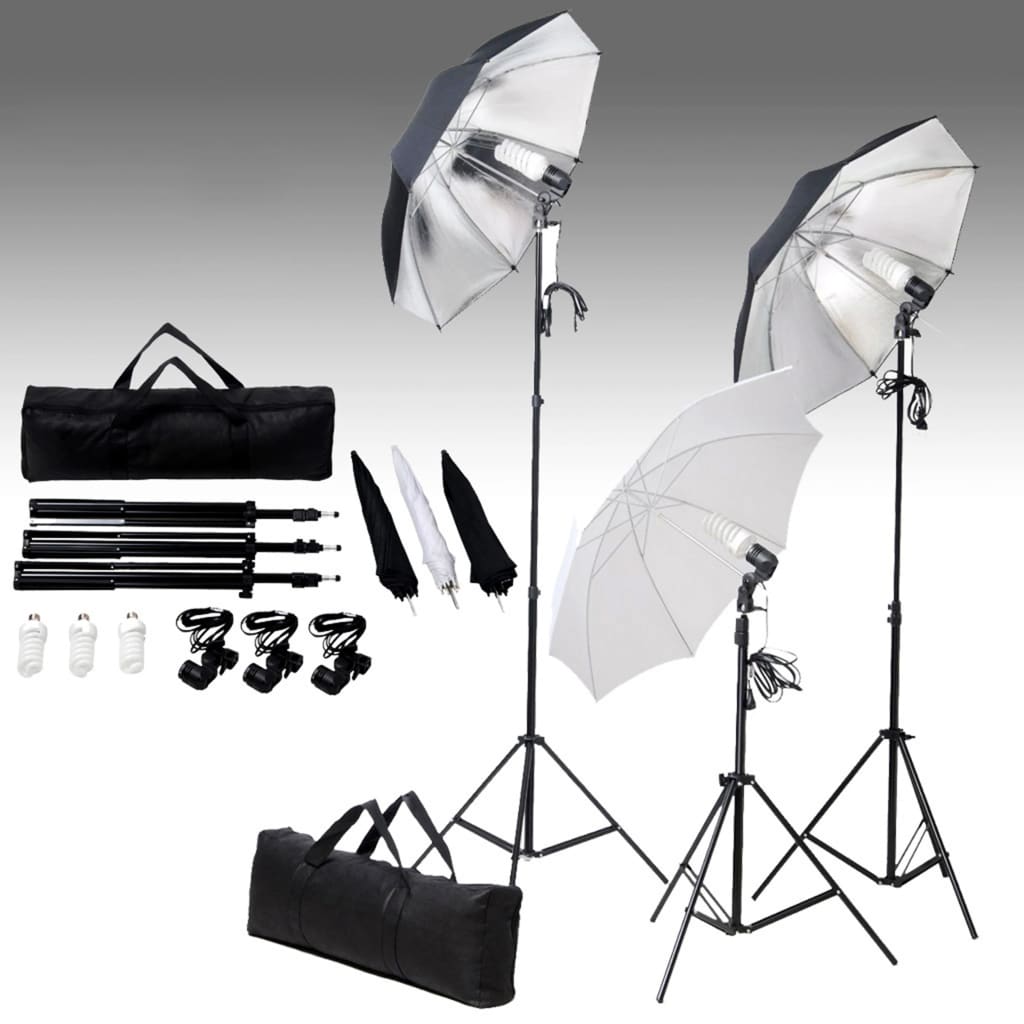 Komplet za fotografski studio sa setom svjetiljki i pozadinom