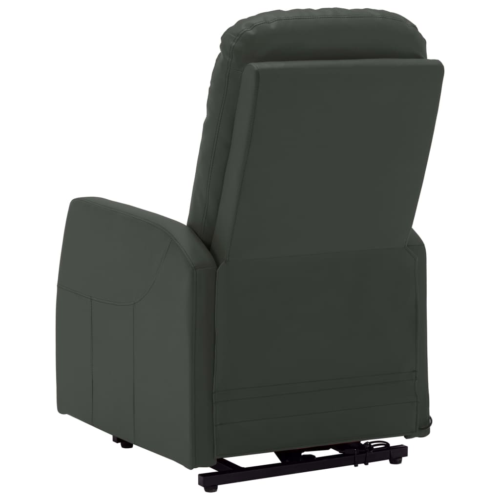 Fotelja na podizanje od umjetne kože antracit