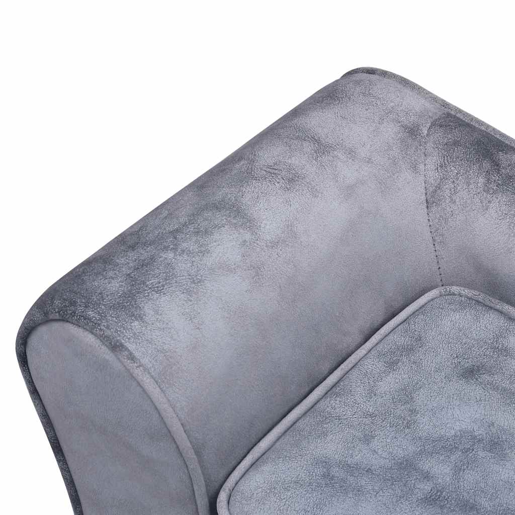 Sofa za pse siva 57 x 34 x 36 cm plišana