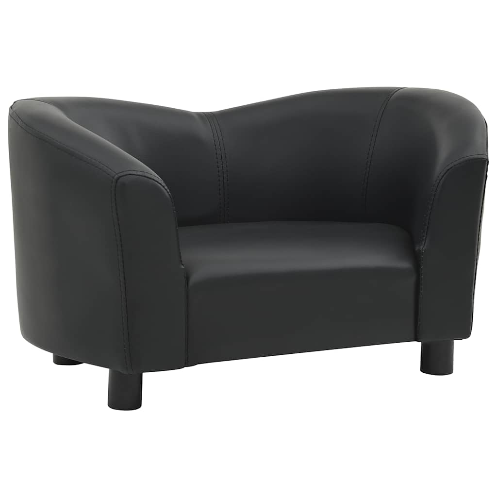 Sofa za pse crna 67 x 41 x 39 cm od umjetne kože