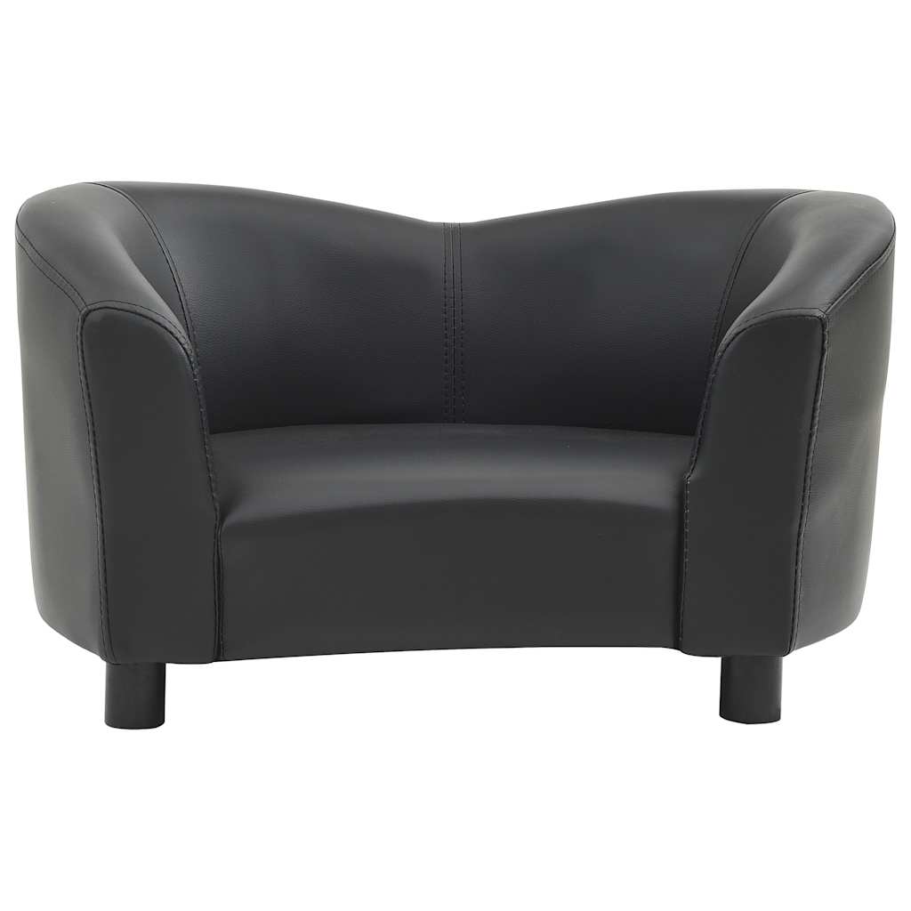 Sofa za pse crna 67 x 41 x 39 cm od umjetne kože