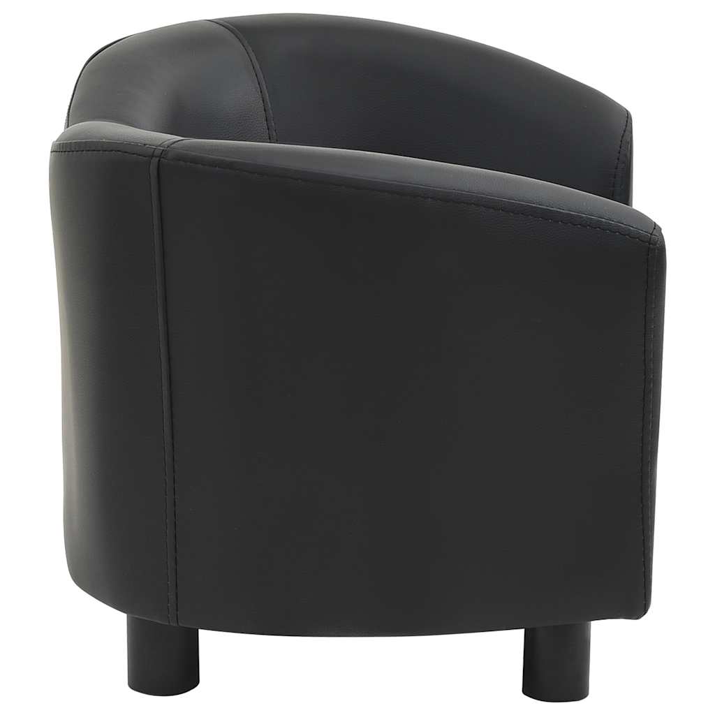Sofa za pse crna 67 x 41 x 39 cm od umjetne kože