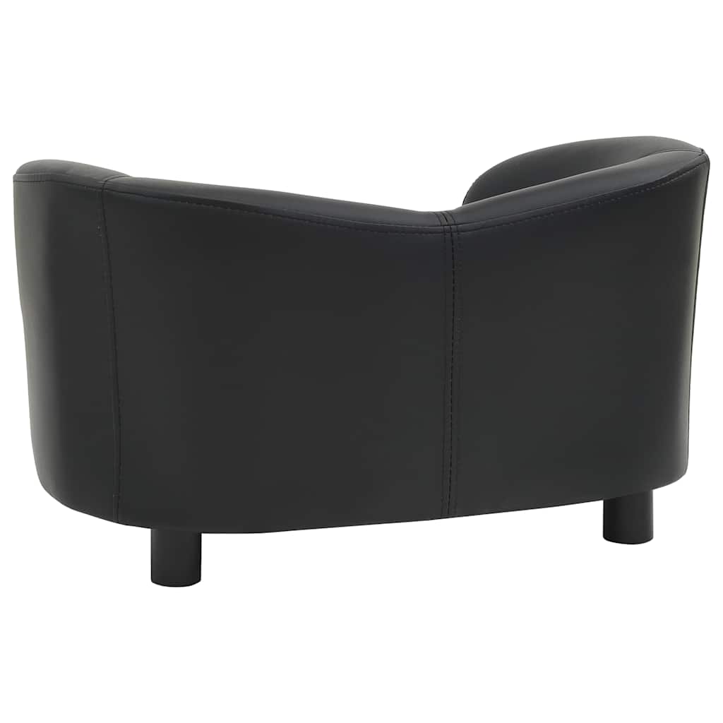 Sofa za pse crna 67 x 41 x 39 cm od umjetne kože