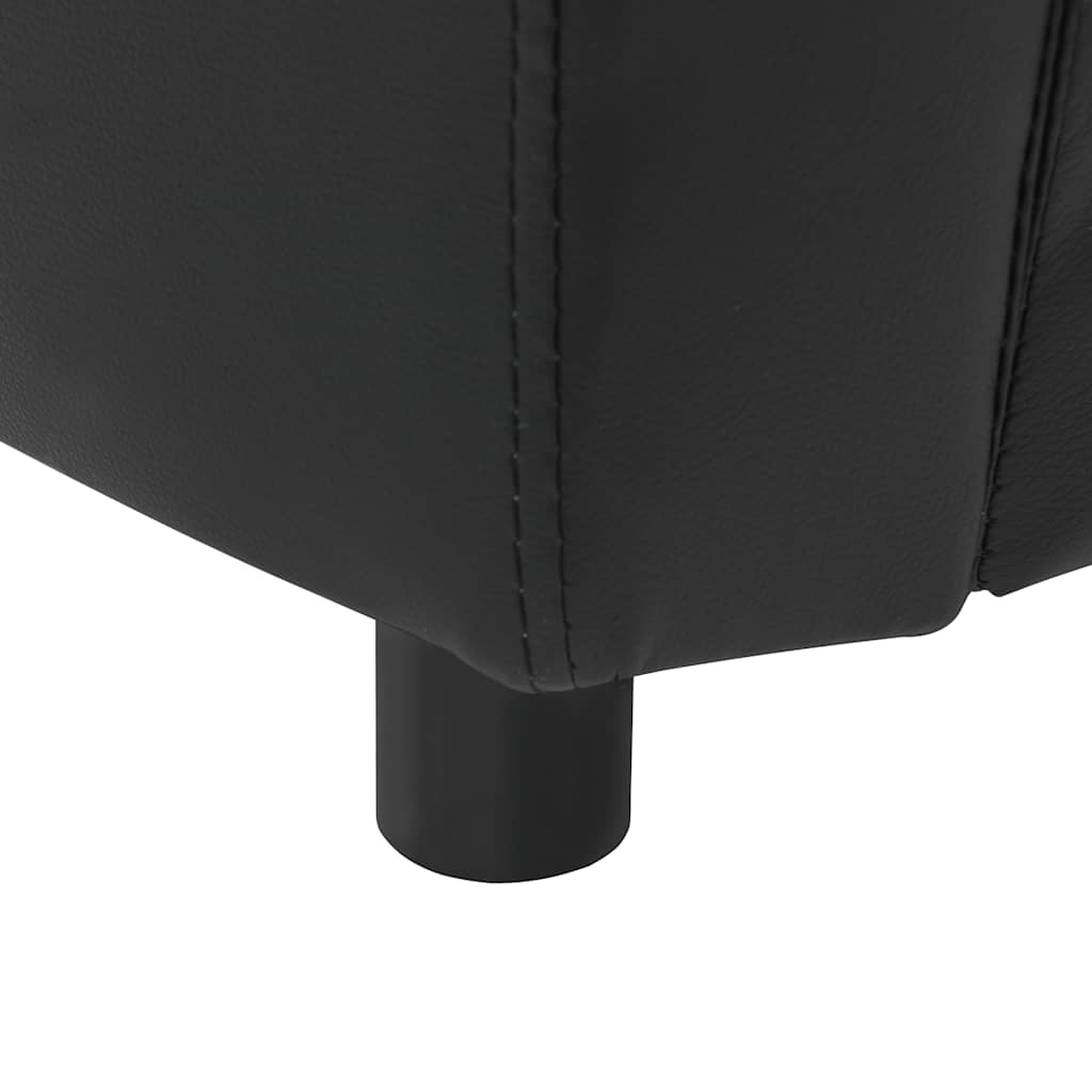 Sofa za pse crna 67 x 41 x 39 cm od umjetne kože