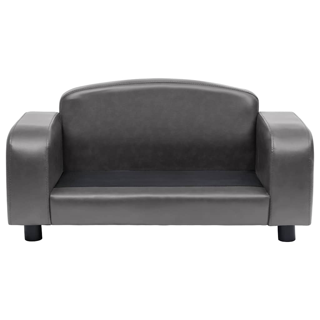 Sofa za pse siva 80 x 50 x 40 cm od umjetne kože