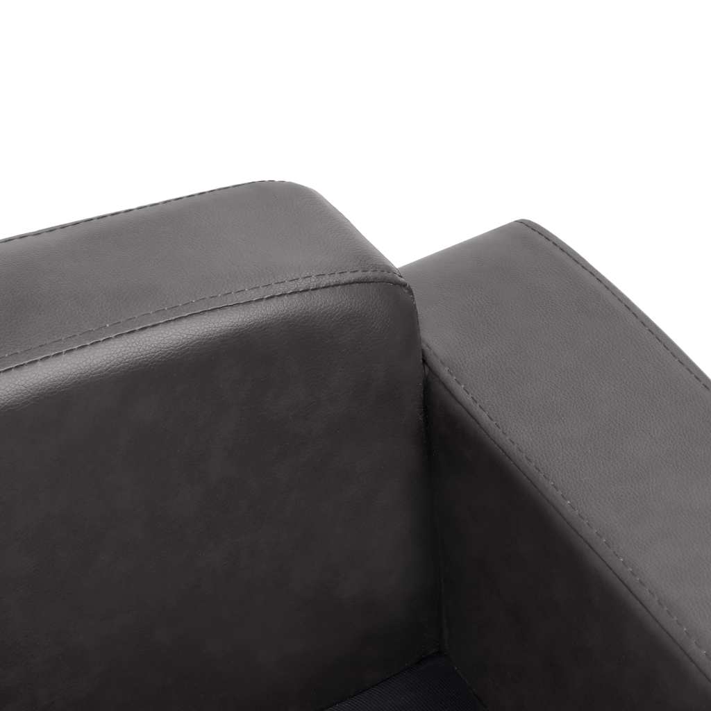Sofa za pse siva 80 x 50 x 40 cm od umjetne kože
