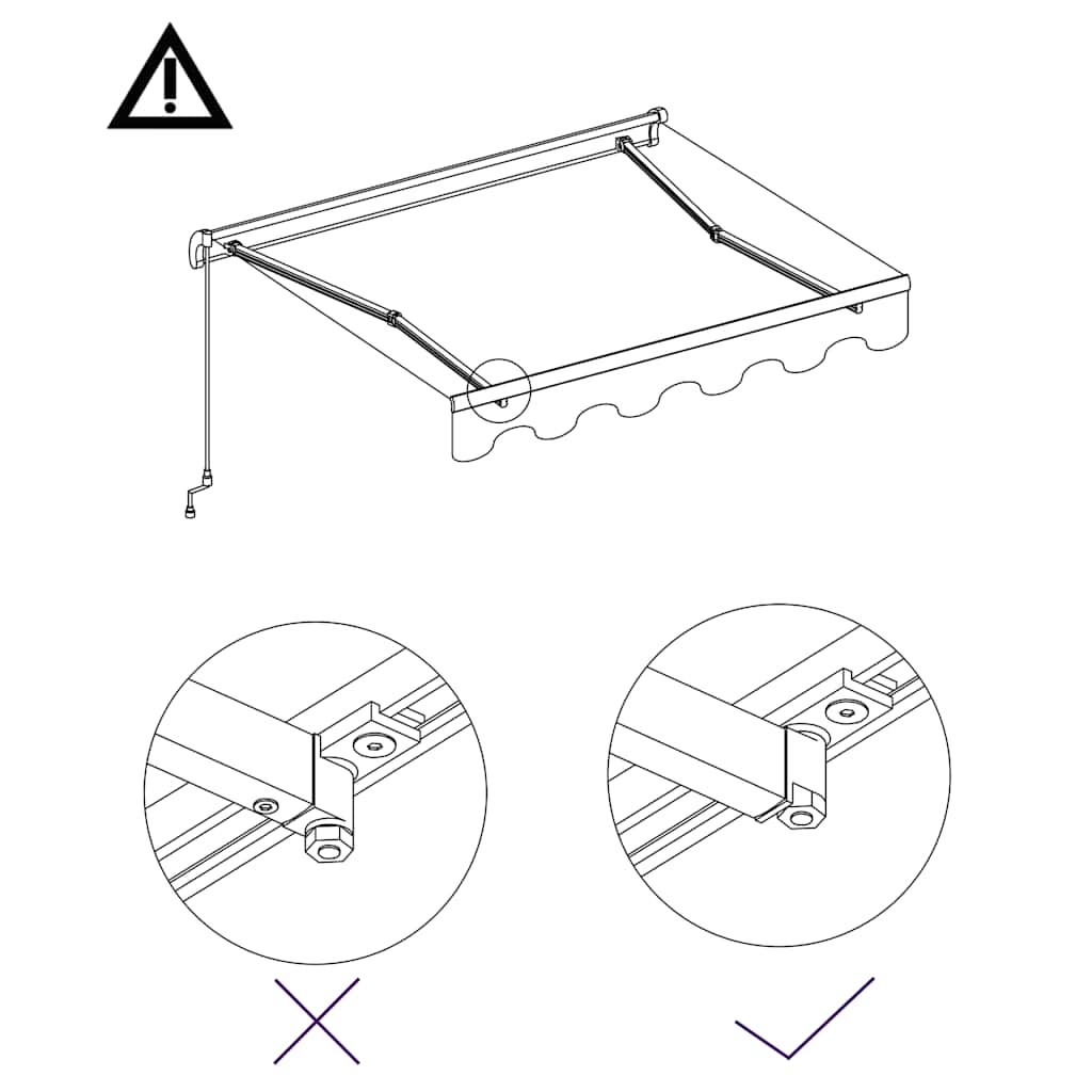 Tenda na ručno uvlačenje 300 x 250 cm krem
