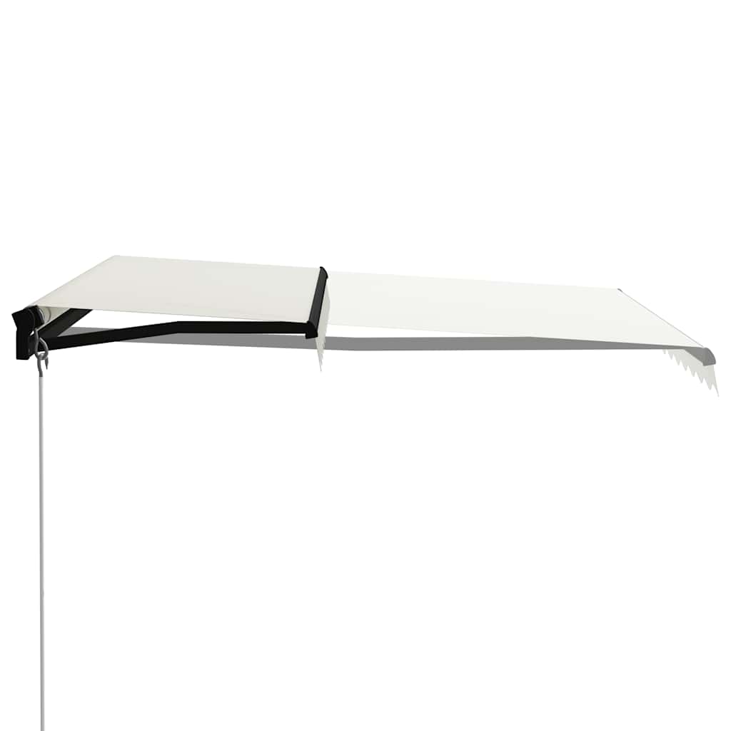 Tenda na ručno uvlačenje s LED svjetlima 300 x 250 cm krem