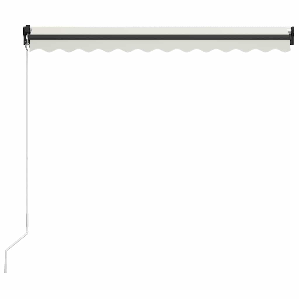 Tenda na ručno uvlačenje s LED svjetlima 300 x 250 cm krem