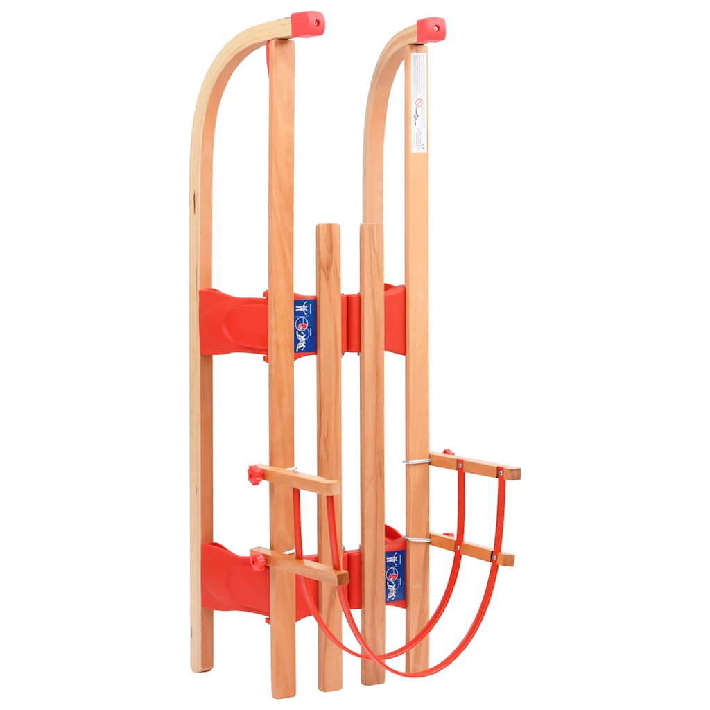 Sklopive sanjke s naslonom 119 cm drvene