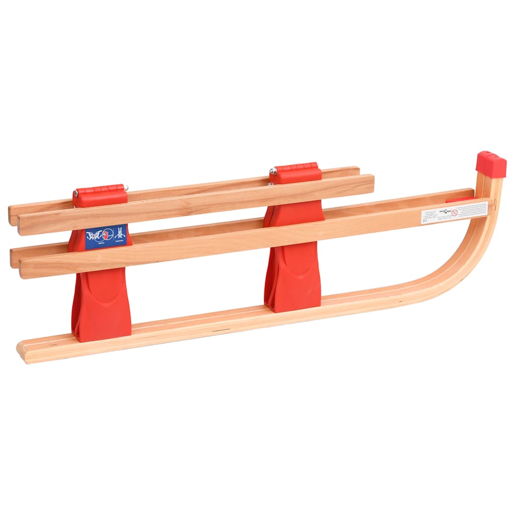 Sklopive sanjke s naslonom 119 cm drvene